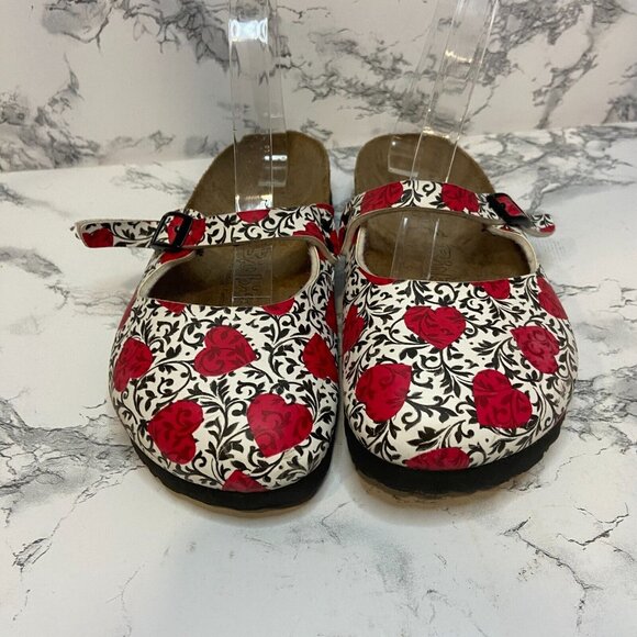 Birkenstock Birkis Women 5N Dorian Clogs Floral Mary Jane BirkoFlor Slip On Shoe - Picture 2 of 8